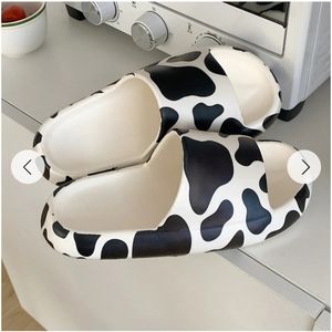 Cow Print Cloud Slides